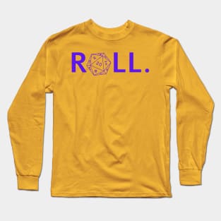 Roll. RPG Shirt purple Long Sleeve T-Shirt